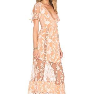For Love & Lemons Floral Casual Maxi Dress